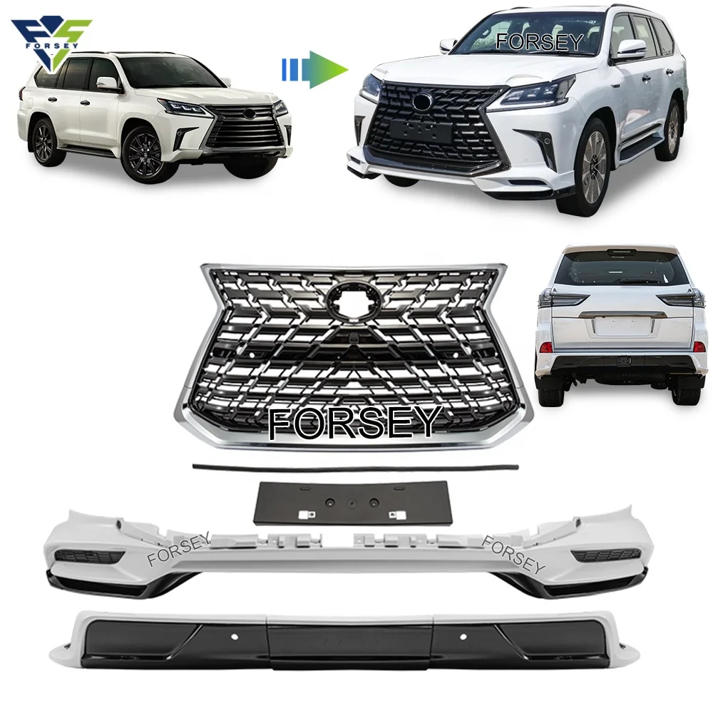 2021 LX570 Kuro Style Body Kit Sport Plus - White & Black Edition