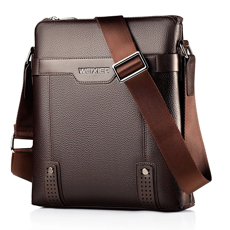 Brand Leisure Style Synthetic Leather Sling Messenger Bag Single Shoulder Bag Men