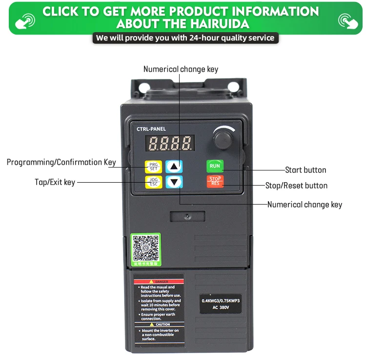 Ac Motors, 380V, VFD, 0.4-22KW, 50/60Hz - detail 20