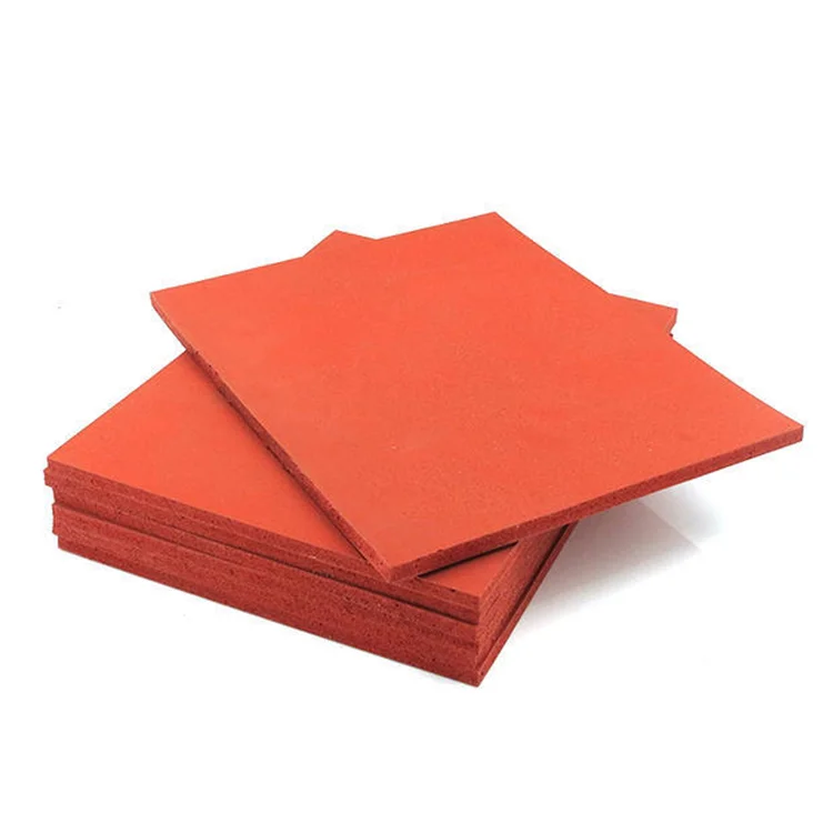 Factory Price Soft Red Texture Surface Sponge Silicone Foam Rubber Sheet for Hot Stamping