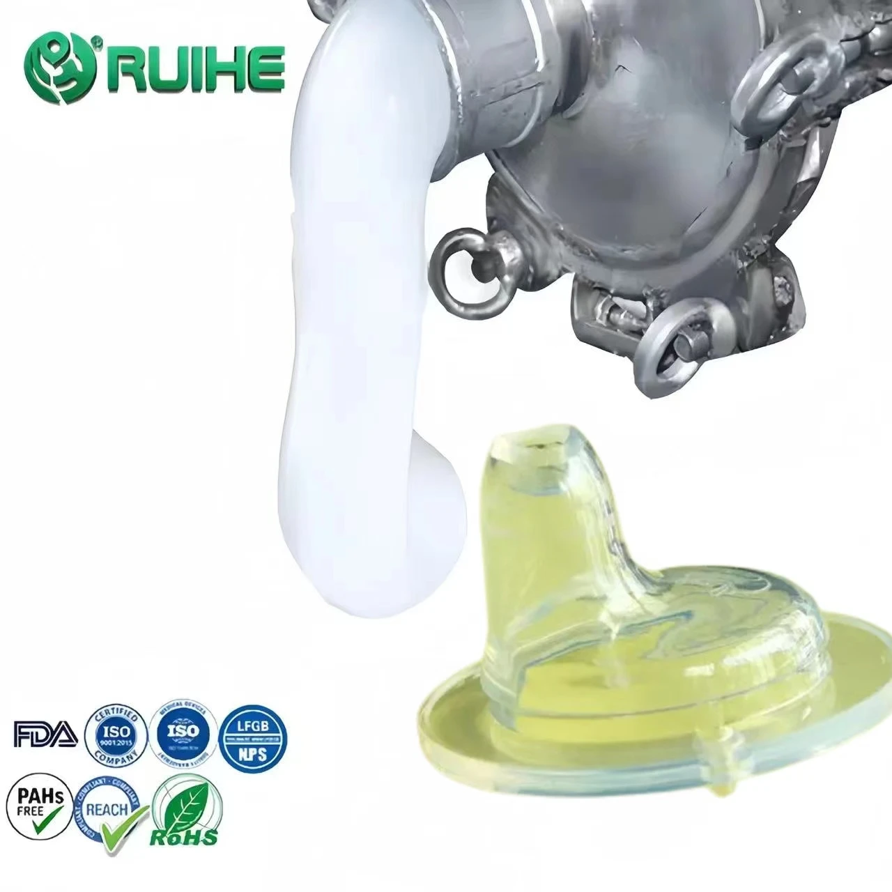 High Strength High Grade of Transparency ISO 9001:2015 Certified LSR Liquid Silicone Rubber for Baby Products