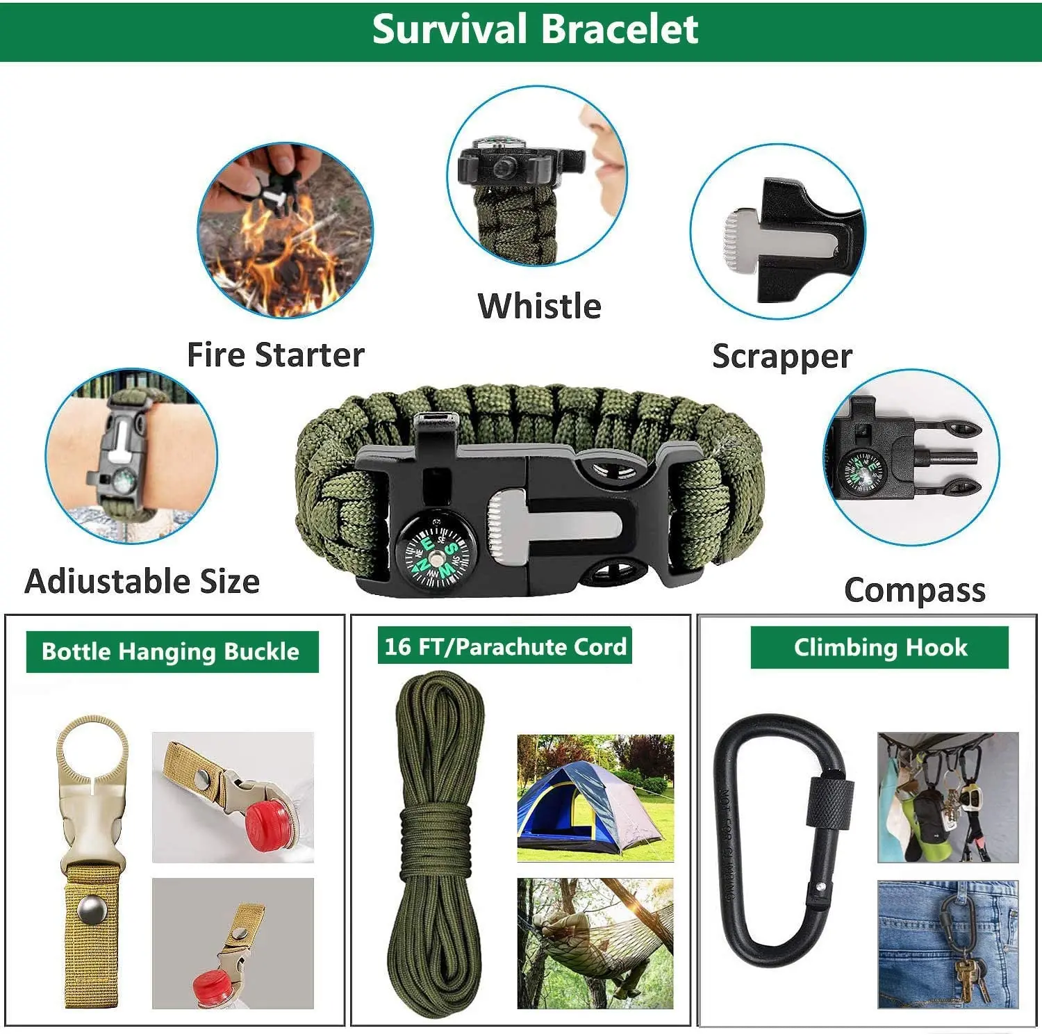 outdoor accessories camping kit emergency survival