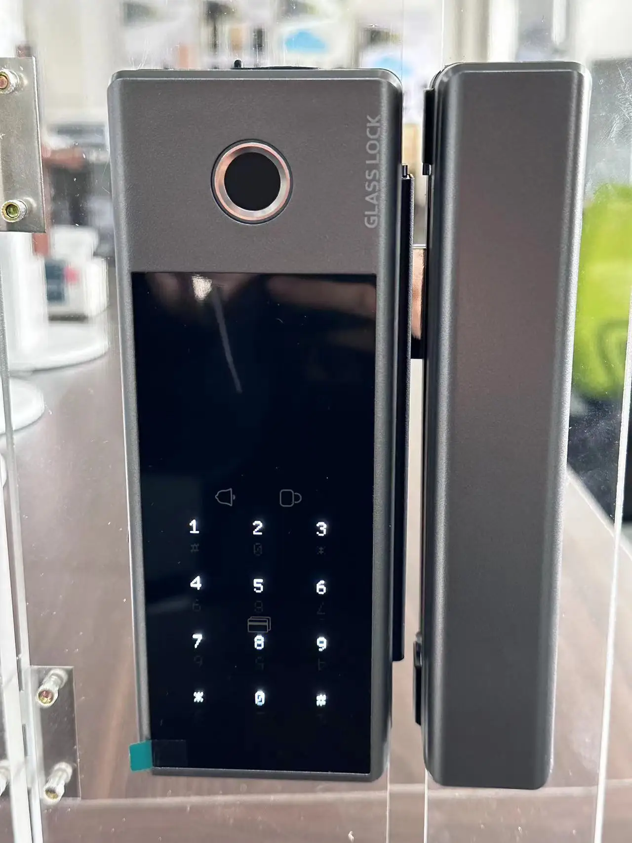 Qleung Glass G10s Tuya Wi-Fi TTlock App Cerradura Inteligentny kod odcisku palca Karta kluczowa Smart Home Door Lock 4