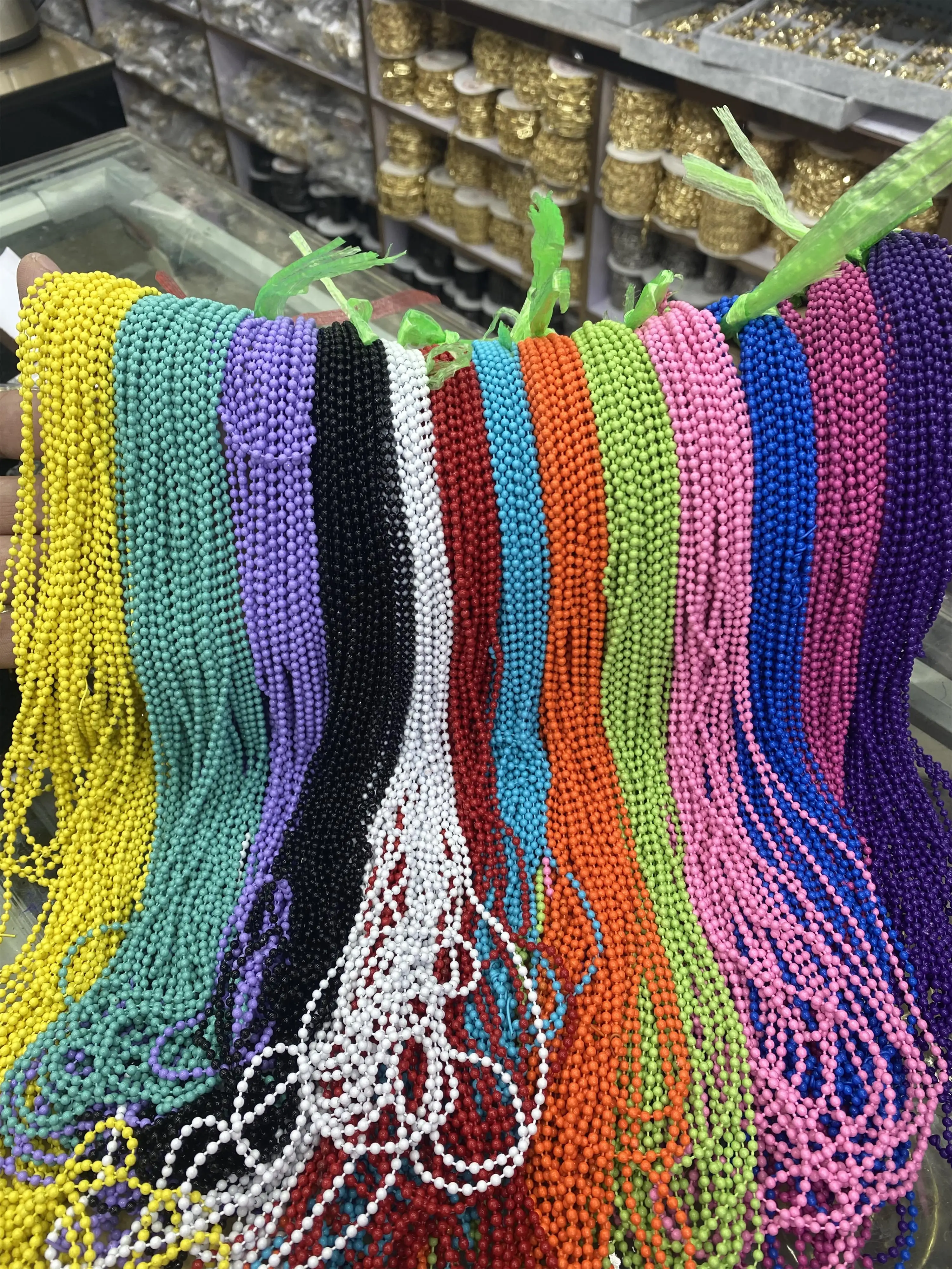 Bulk Sale Stainless Steel Ball Chain Roll For Jewelry Making Gold