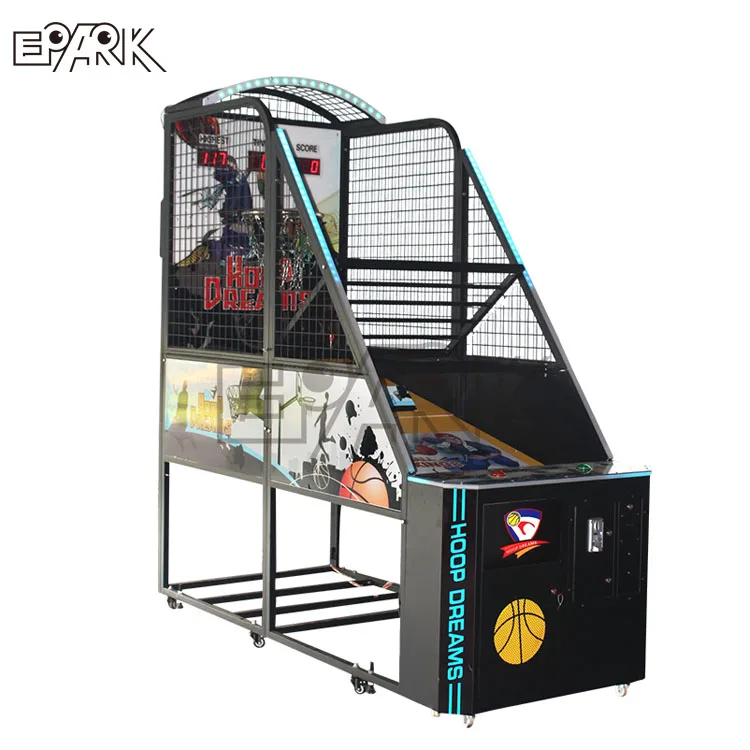Quality Extreme Fun Park Machines with Timer Board EPARK Folding Street Basketball Game Machine for Arcade
