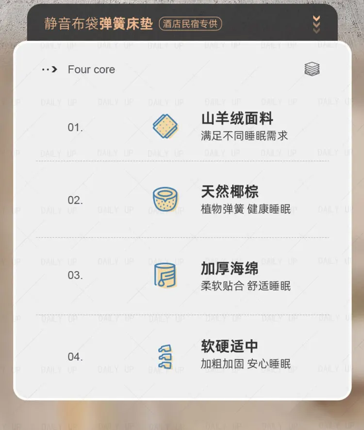 Coir Latex Bed Mattress With Pocket Spring Air Breathable Adults King Size Coconut Fiber Mattress For Hotel Bedding Sleep