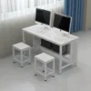 Double computer desk (rear computer position) 120*60*75