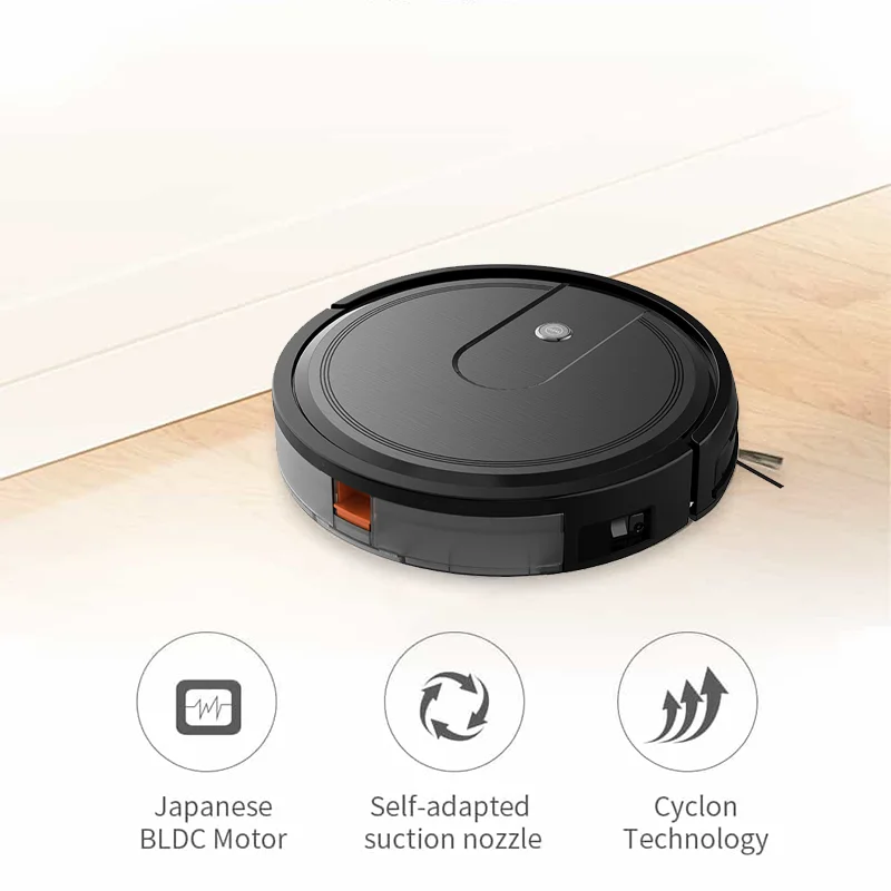 Smart App Control Robot Vacuum Cleaner with 2800Pa Power Auto-Charging Dry Wet Mopping for Home & Hotel Gyroscope Navigation