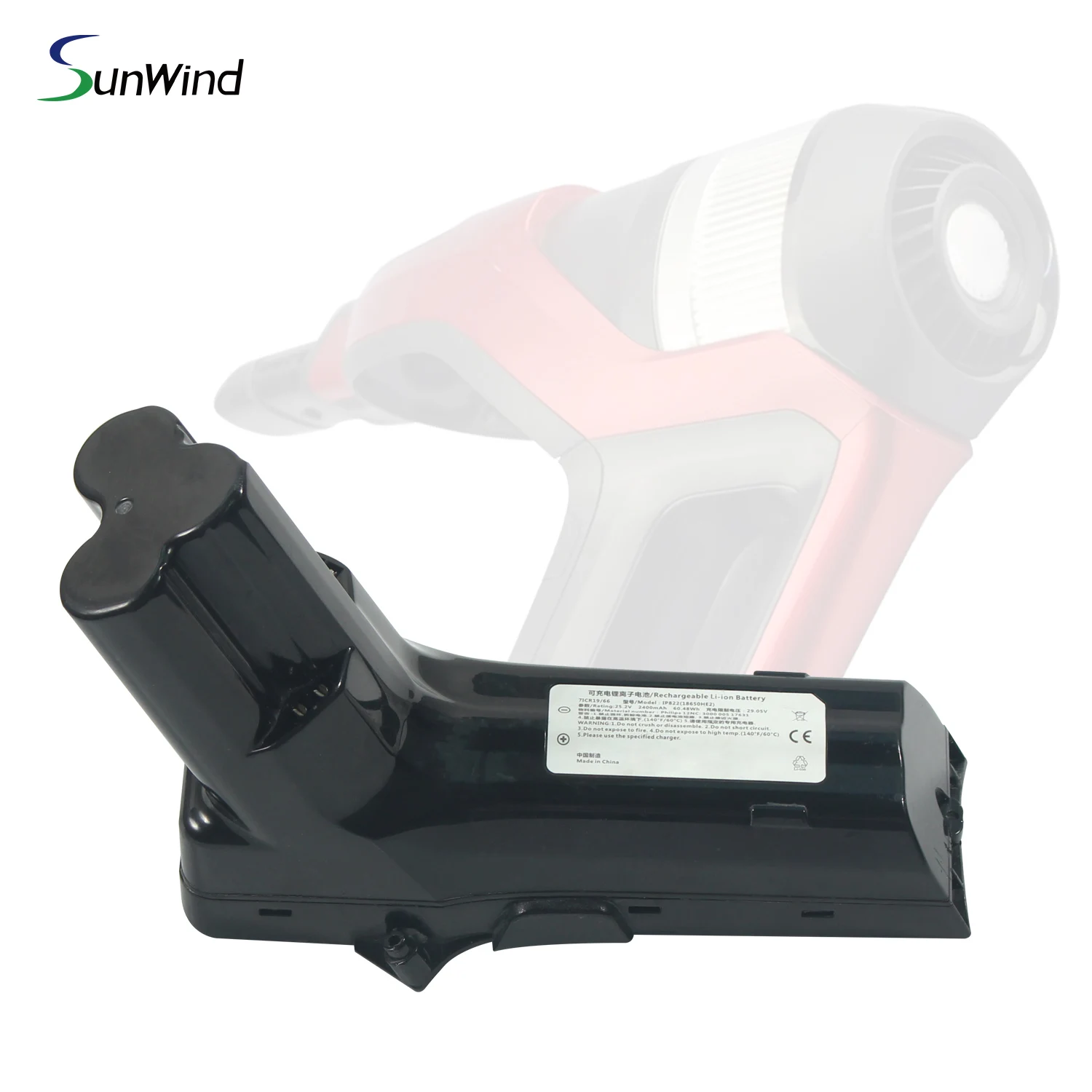 OEM Replacement 18V 25.2V Lithium Ion Battery Pack for Philips Cordless Vacuum Models FC6822 FC6823 FC6826 FC6827 FC6828 FC6904