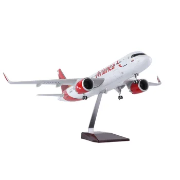 Crafts Toy Airplane Model Die Cast Airbus A320 neo Avianca Airlines for High Quality 47cm Color Box 1/80
