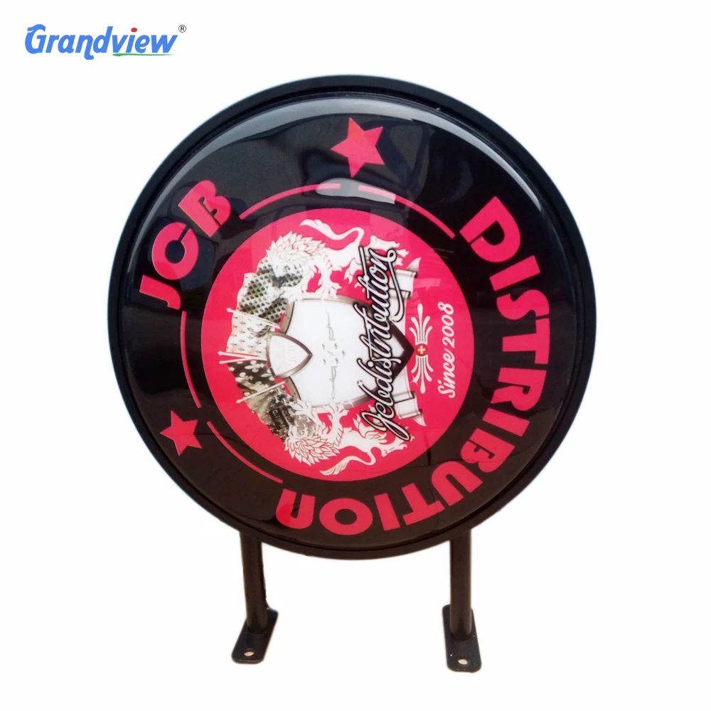 LED Round Signboard Circular Letrero Luminoso Light Box for Advertising
