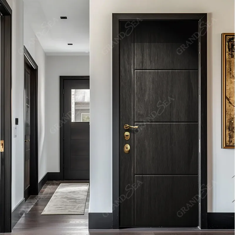 Latest Design Soundproof Wooden Doors Design Interior Door Solid Wooden PVC MDF Doors