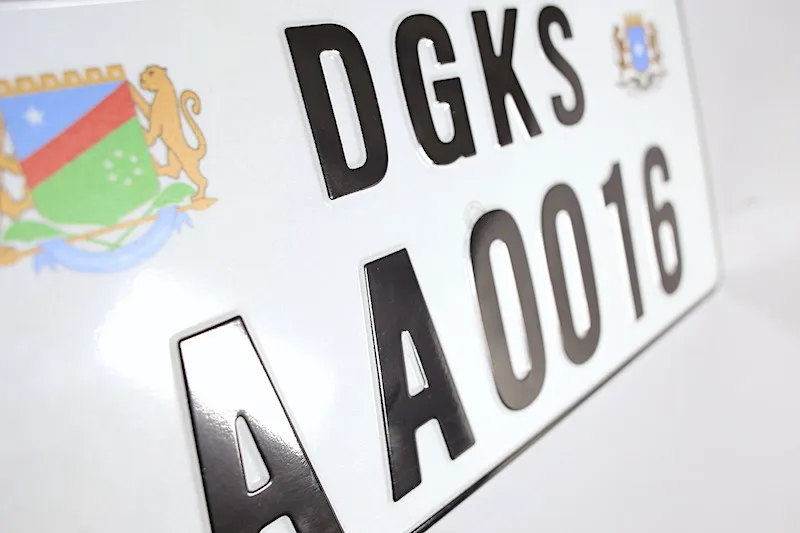 Print Emboss Letter Car Number Plate Custom Somalia Reflective Film Motorcycle License Plate for Pakistan Aluminum Plate Sign