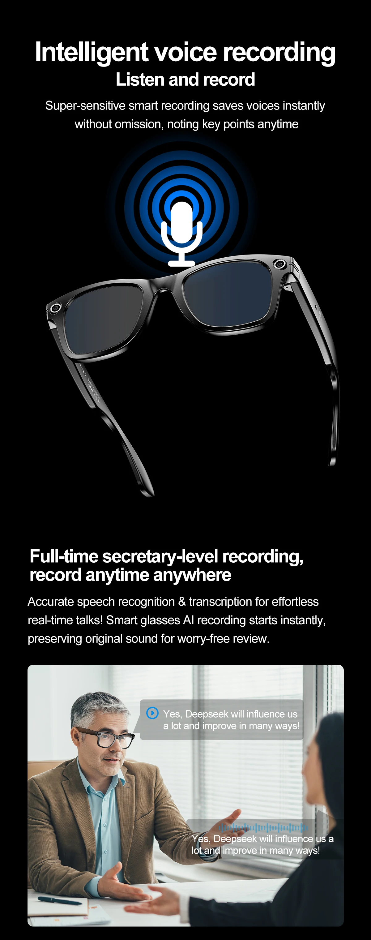 Chinese factory supplier supply  2025 W600 Ai Smart Sunglasses Bt Call Enabled Sunglasses Photo Music Play And Call Features Chatgpt Smart Wearable Headset - Buy W600 Smart Glasses camera Smart Glasses photo Smart Glasses