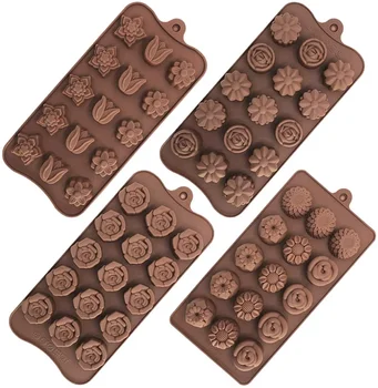 2020 Custom Wholesale Chocolate Silicone Molds Moldes De Chocolate De Silicone Chocolate Silicone Moulds