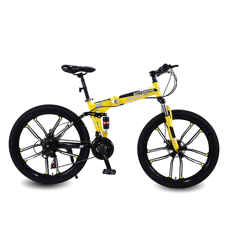 フルサスペンションMTB 26インチ折りたたみ自転車 スポーツバイク