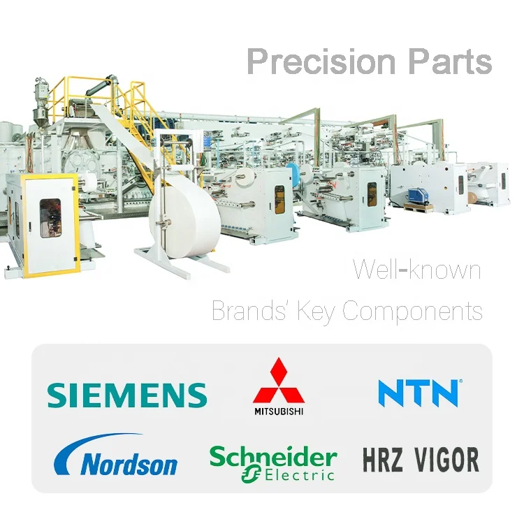 PEIXIN Small Scale Price in India Fully Automatic Kids Baby Diaper De Fabrication Couches Pour Bebe Making Machine