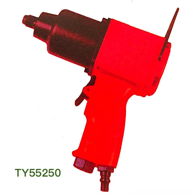 TY55250 Professional Pneumatic Impact Wrench 1/2 " Drive, 5000 rpm Free speed. Durable and lightweight MRO Application