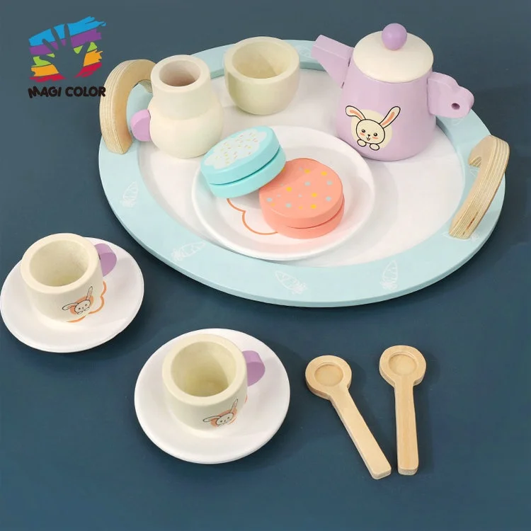 Лидер продаж детский деревянный набор игрушек для послеобеденного чая ролевых игр