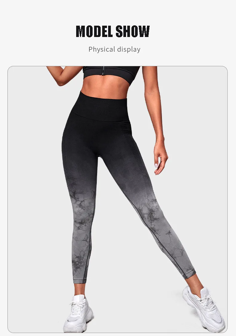 2023 Wholesale Leggings Bulk Tie Dye Scrunch Buttock Yoga Pants Thigh