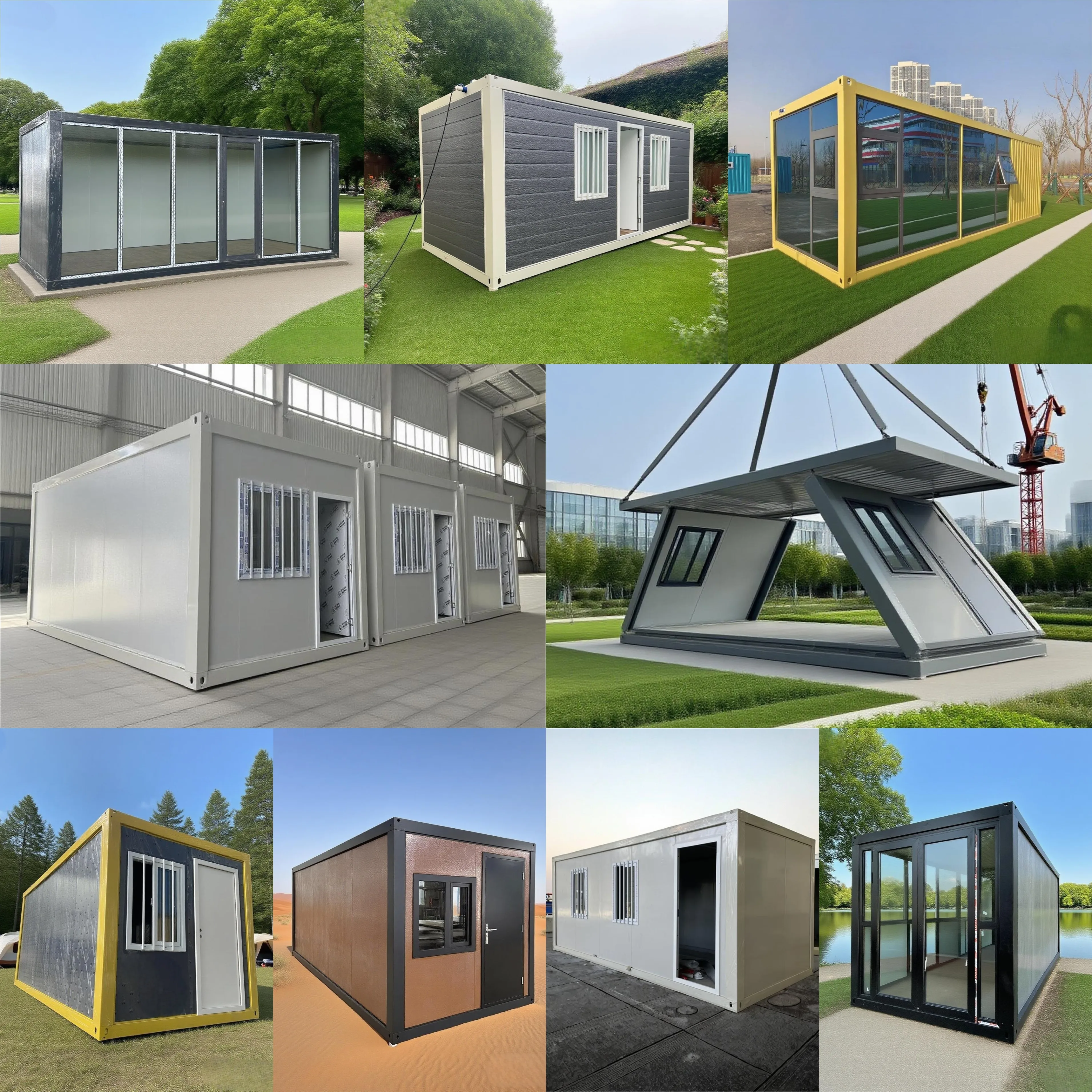 Z Folding Container House Fold Container Office Prefabricated