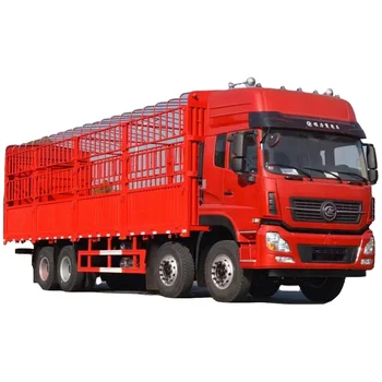 Sinotruk Dumper Truck Tipping Cargo truck 8x4 Dongfeng Kinland 12 wheel flat bed stake fence lorry truck