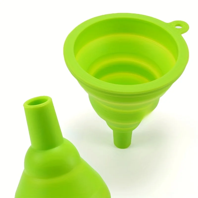 Portable Foldable Extendable Silicone Funnel Ladle Set Hand-Designed Style Plastic Metal Melamine Aluminium Small Food