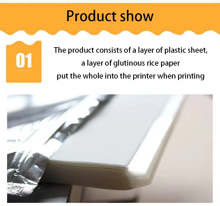 Wholesale Edible Wafer Paper A4 Size 25sheets/pack Print Eatable Sugar