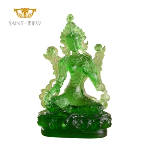 Handicrafts Ornaments Desktop Decorations Green Tara Bodhisattva Doro Avalokitesvara Bodhisattva Small Buddha Statue