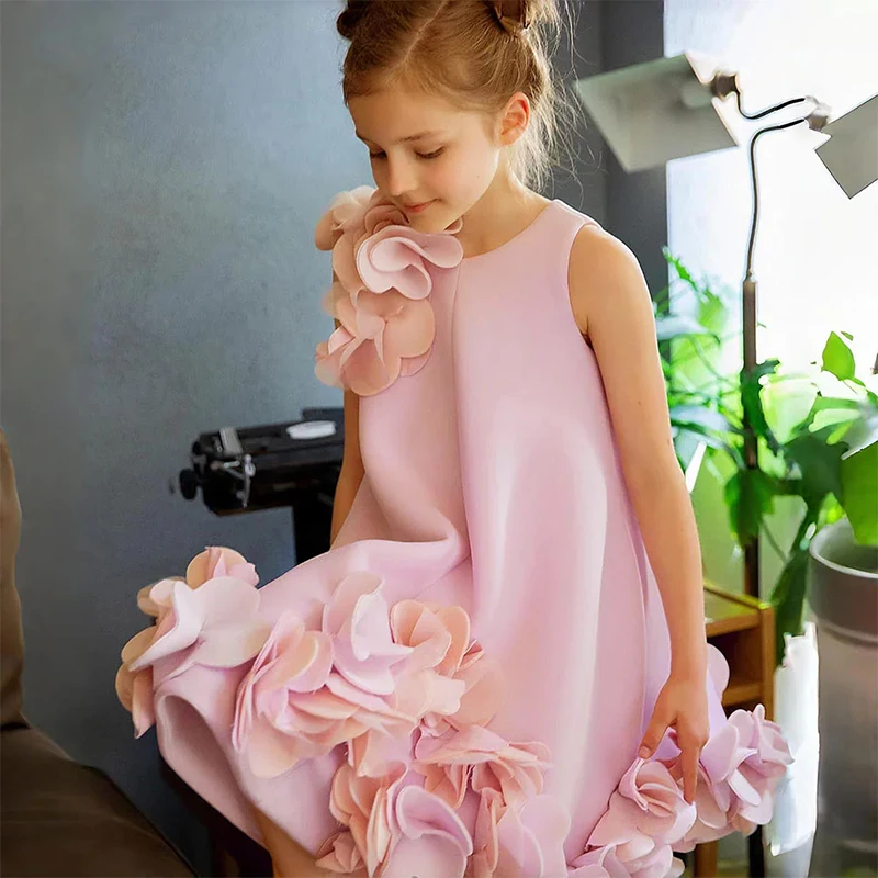 childrens party wear dress Isabella Red  THA Dressing 105 37.40 Baby Girls Party Wear Frock