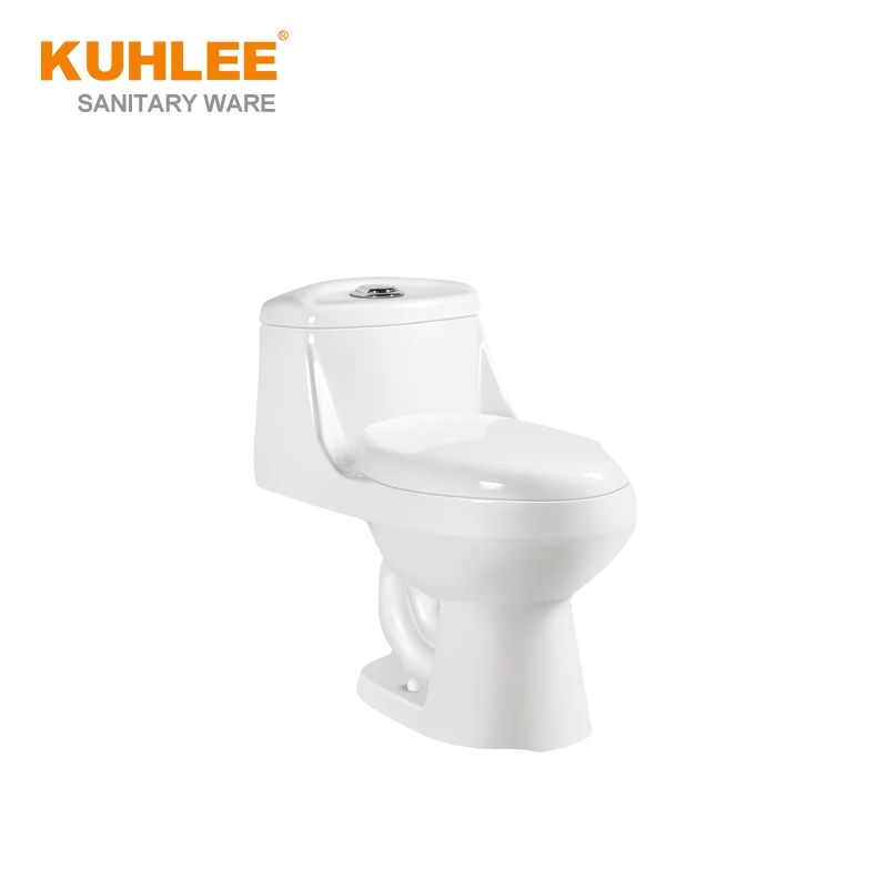 Wholesale Factory Price Bathroom White Siphonic One Piece Wc S-Trap Toilet Bowl For South Africa