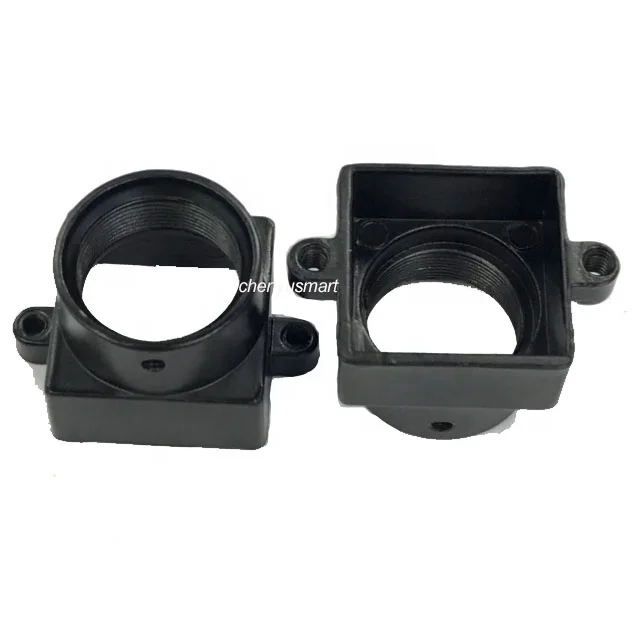 Black Aluminium Metal M12 Lens Holder 20mm Hole Distance 10mm 14.5mm Height M12 Lens Spacer