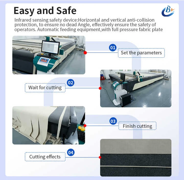 CNC Automatic High-Speed Oscillating Knife Cutting Digital Plotter Cloth Fabric Textile Garment Cutting Machine