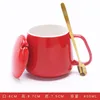 Glossy Red Warm Cup with Lid and Spoon