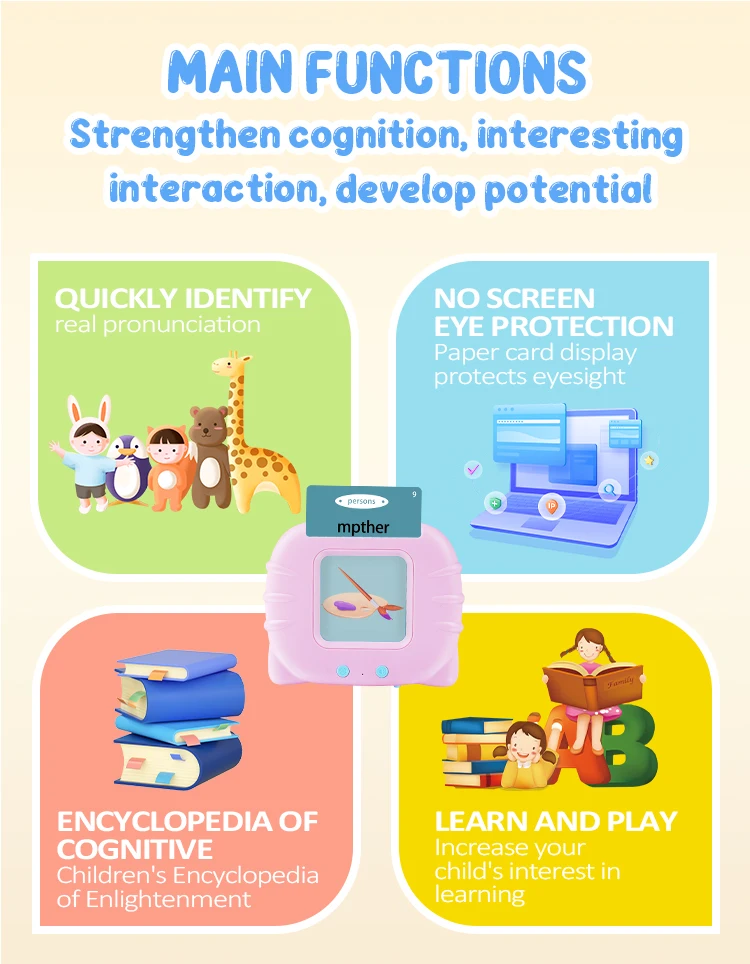 Learning Machine Toy Package Kids Learning Machine Educational Toys With 112 Word Cards - Buy ...