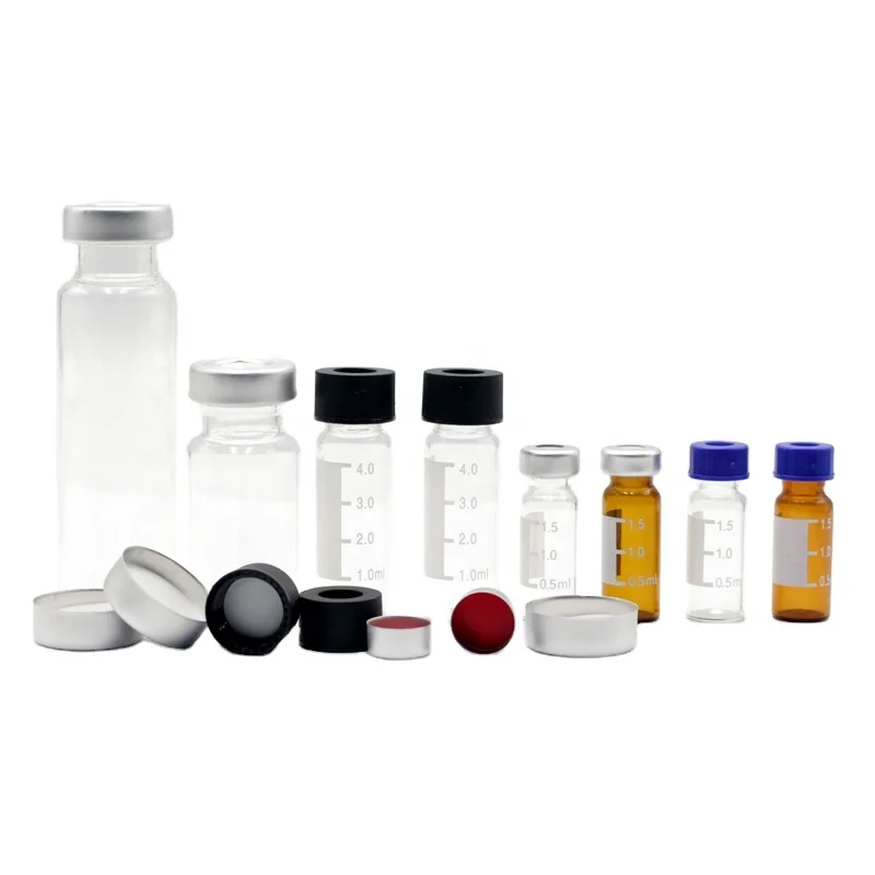 HPLC Chromatography Instrument Gorosilicate Glass Headspace  Autosampler Sample Vials for Laboratory