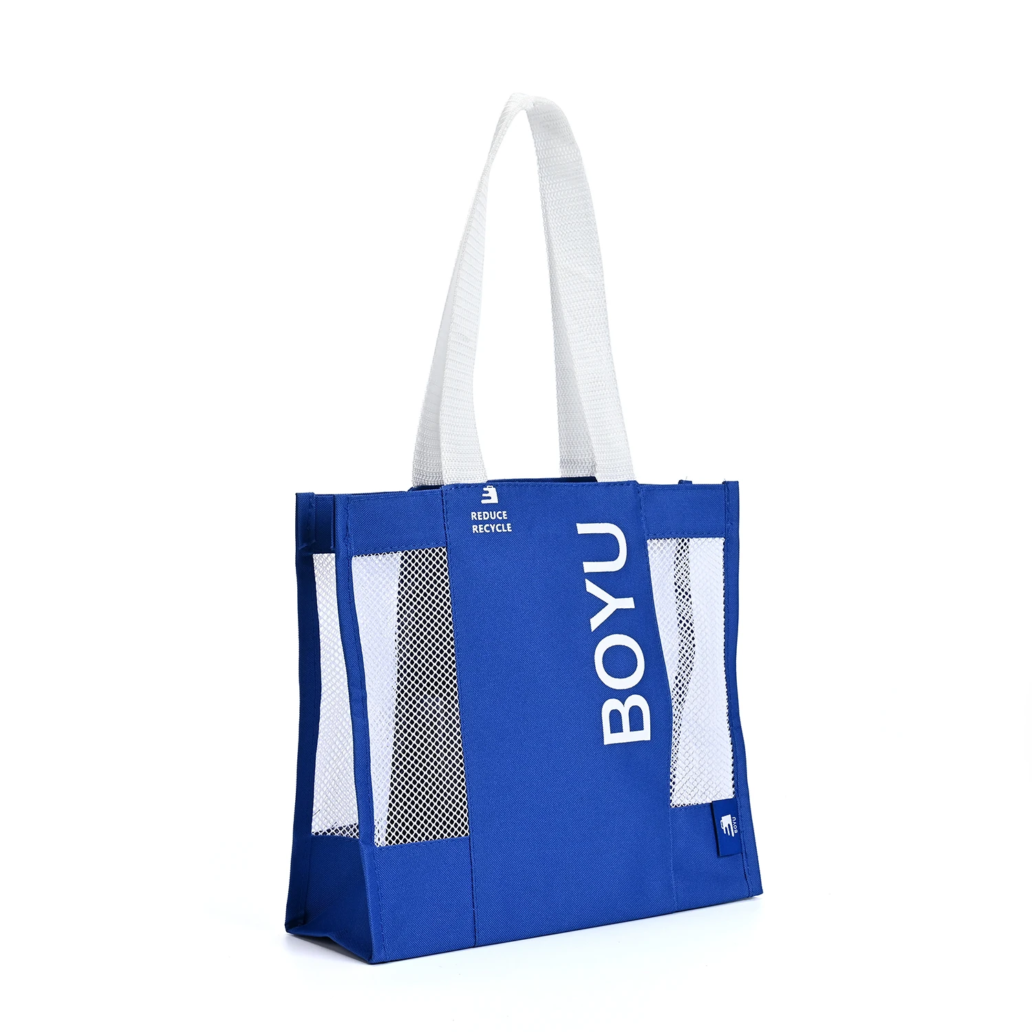 Wholesale Promotion Colorful logo Printed Custom Size Polyester Bags Shopping Bags with logo Printed Tote Bags details
