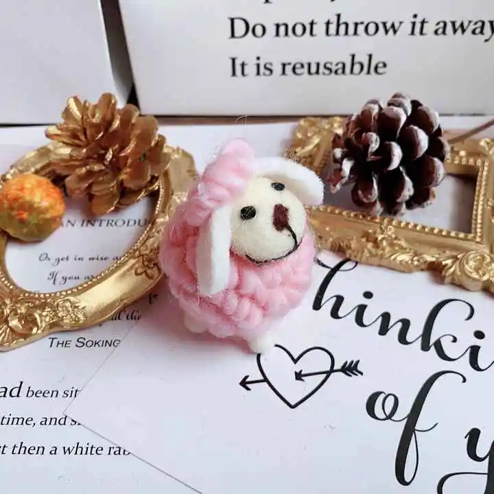 Attractive Design Set As Gift Sheep Statue Miniature Home Decoration Ornaments