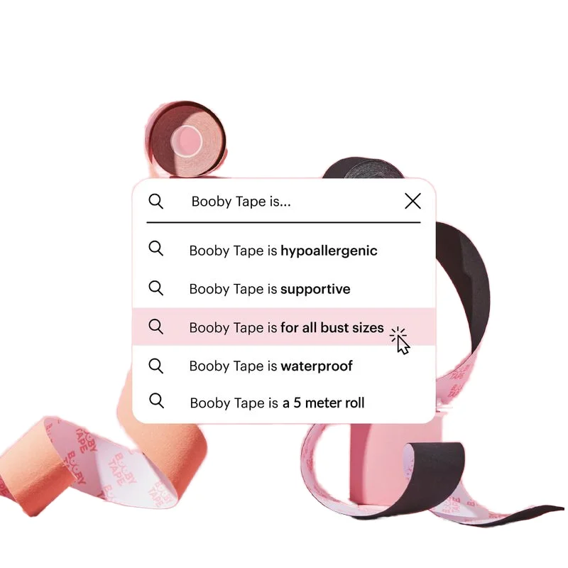 Lifting Breast Push up Adhesive Body Tape Stikcy Breast Lift Patch Hard Case Pouch for Nipple Tape