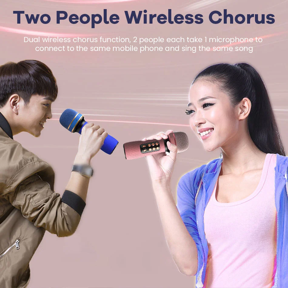 カラオケ1番 デジタルカラオケマイク 新しいWS898BTマイクワイヤレスカラオケトレジャー、マジック