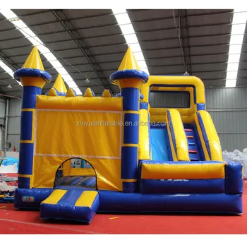 Wholesale Jumping Kids Frozen Inflatable Bounce House Commercial Bouncy Castle With Slide Combo