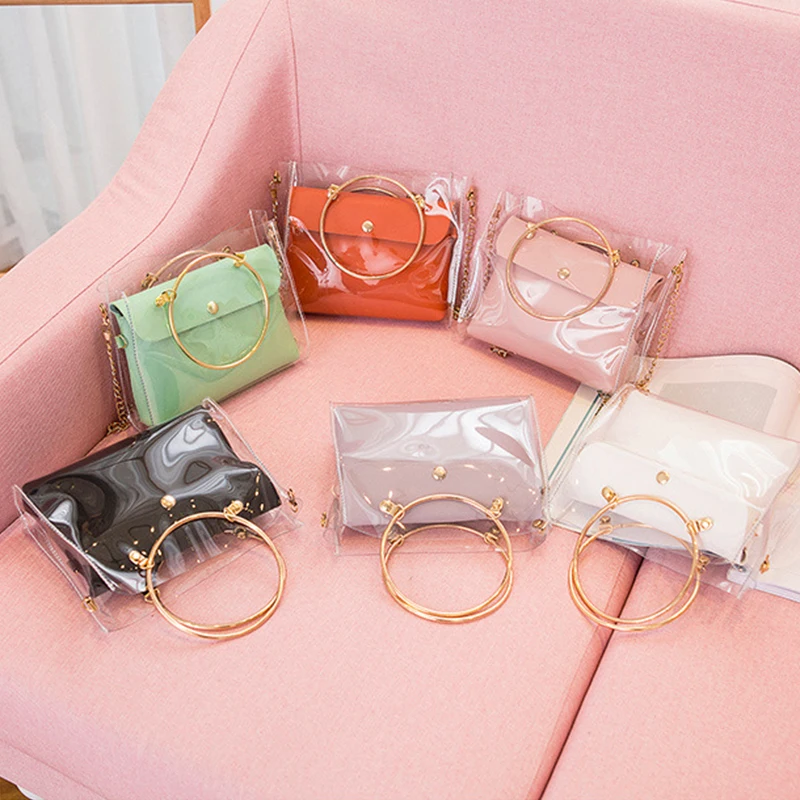 Mini Transparent Jelly Bag High Quality PVC Women's Designer Handbag Chain Shoulder Messenger Bags