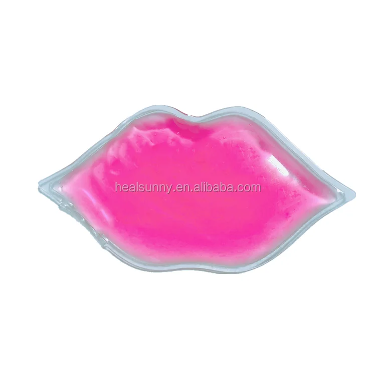 Reusable Freezer Gel Lip Shape Ice Pack for Headache Migraine Relief and After Surgery Treatment