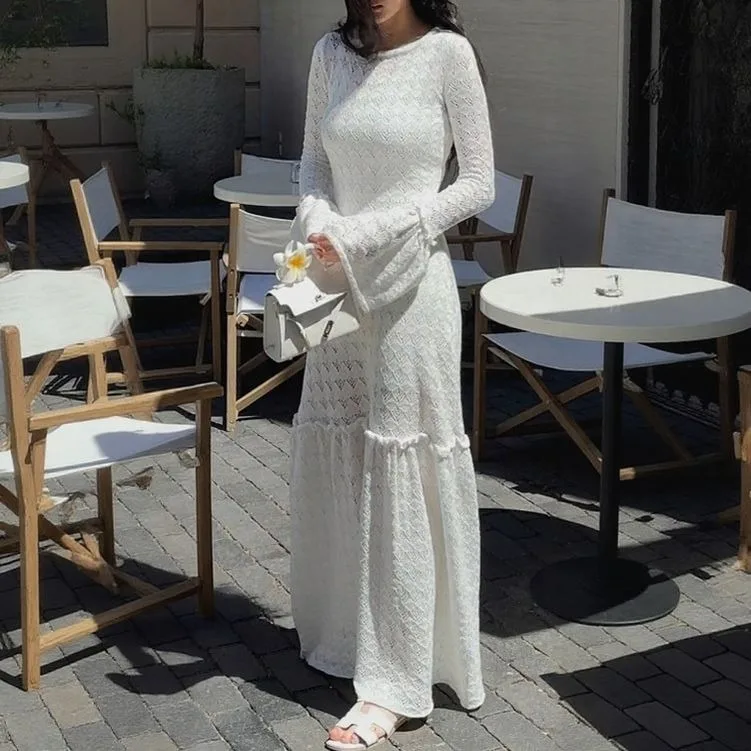 knee length dresses for ladies Ladies Kitty Bow Tipped Knitwear Dress main image 1