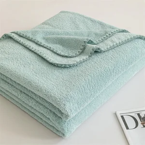 Super Soft Fluffy Colral Fleece Microfiber Blanket Two Side Used for Living Room and Bedroom Winter