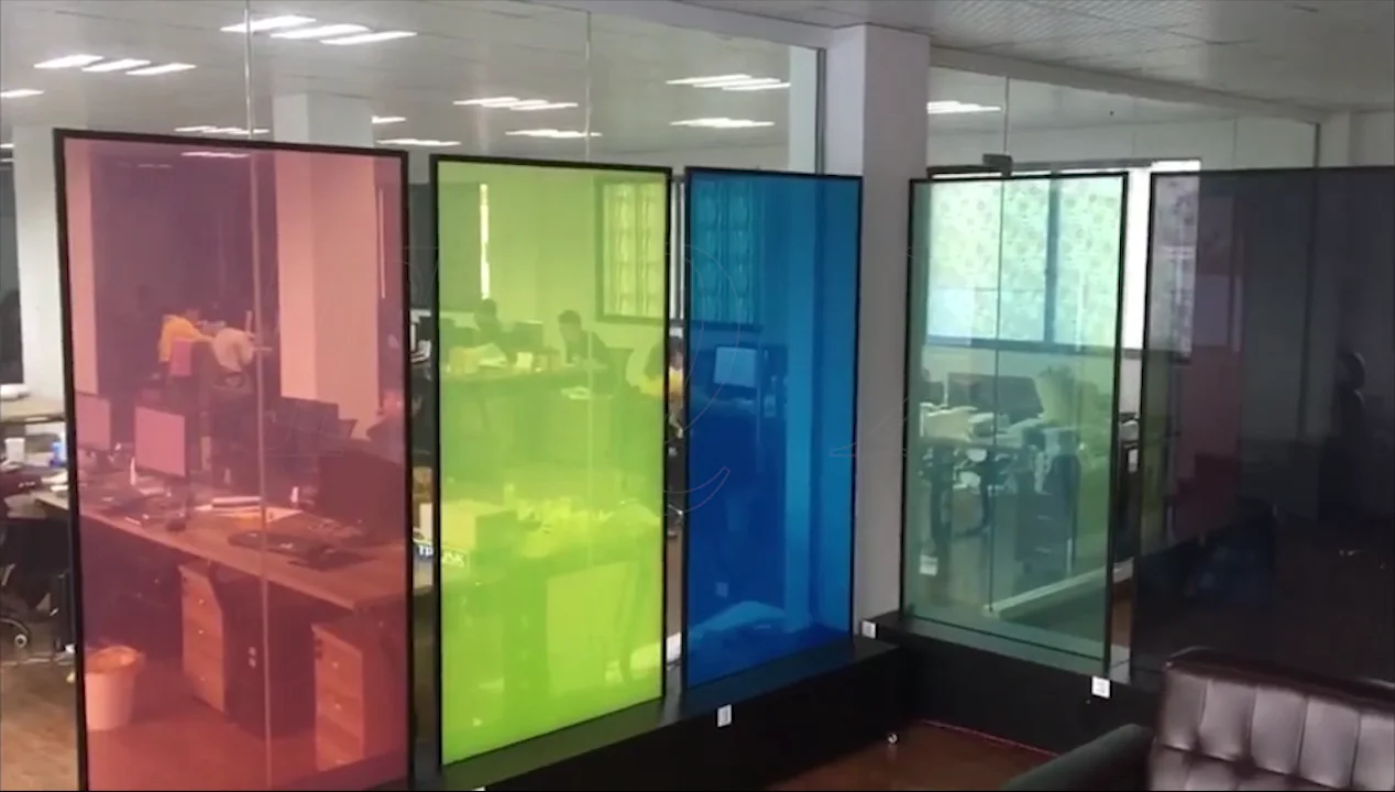 Color Dimming Film Custom Pdlc Partition Wall Showcase Privacy Room