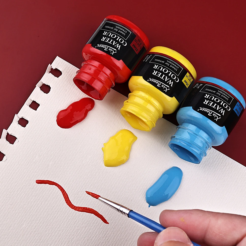 Xin Bowen 25ML Set of 12 Nontoxic Magnetic Glass Paints for Art