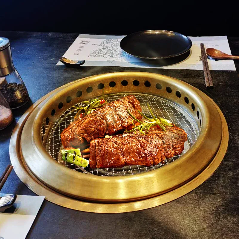 Griglia Giapponese Da Tavolo Portatile | BBQ A Carbone 12x12cm | Per Yakitori E Yakiniku | Design Hibachi