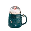 Green Christmas thermos cup 1