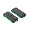 solar powered power bank with wireless charging-green